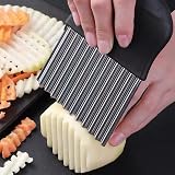 Zaguvox Crinkle Chip Cutter Pototo Cutter Stainless Steel Wave Slicer view 4