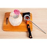 New version Coconut Opener Set by LIDOHO coconut opener with hammer - Premium Opening Utensil For Young Coconuts – Easy & Comfortable – Supper Safe For Your Hands for Men and Women
