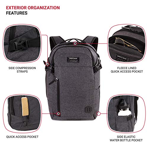 SwissGear Travel Laptop Backpack, Heather Grey, 22 Inch Pricepulse