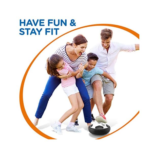 Let Loose Moose Hover Ball – Light Up Indoor Football 2 Pack w/ Foam Bumpers for 3-12 Year Old Boys and Girls – Games…