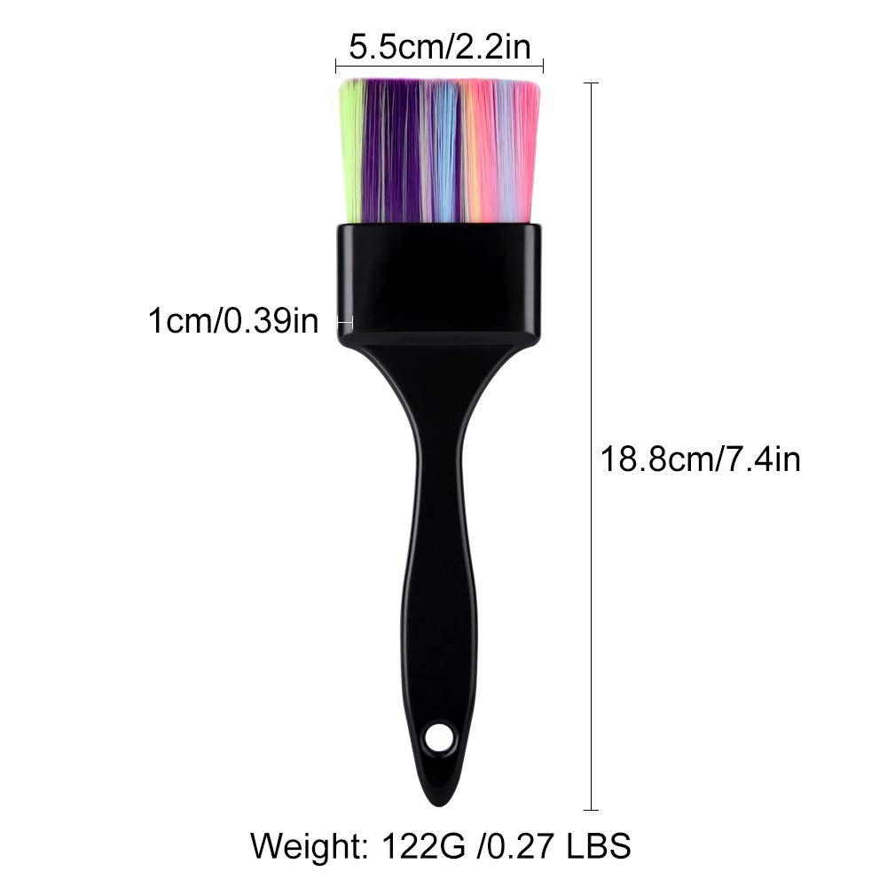 3 Pieces Barber Hair Dye Brushes Kit, Hair Color Dye Brush Tool Set, Professional Suitable for Beauty Salon & Home DIY Coloring Brush : Beauty