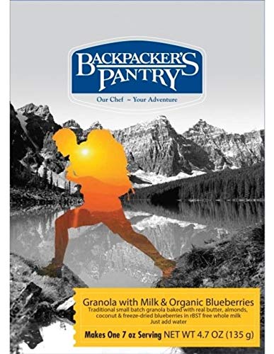 BACKPACKERS PANTRY Granola With Milk & Blueberries, 4.7 Ounce