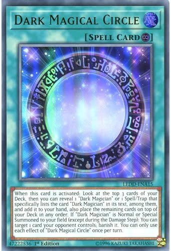 YuGiOh : LEDD-ENA15 1st Ed Dark Magical Circle Ultra Rare Card - ( Legendary Dragon Decks Yu-Gi-Oh! Single Card )
