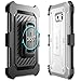 SUPCASE Galaxy S6 Edge Case, Full-Body Rugged Holster Case with Out Built-in Screen Protector for Samsung Galaxy S6 Edge (2015 Release), Unicorn Beetle PRO Series - Retail Package (White/Gray)