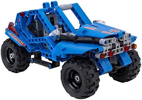 BIOZEA Building Toys Pullback Racing Car Jeep SUV Car Building Blocks Set 388 PCS DIY Assembly Technic Educational Building Construction Block Toy Help with Brain Development for Children