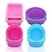 HEHALI 16pcs Soap Molds, Square Round Oval Food-Grade Silicone Handmade Mold and Baking Mold primary