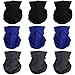 GraceMe 8PCS 9PCS Multifunction Magic Motorcycle Outdoor Sport Seamless Colorful Tube Half Face Mask Wrap Headband Scarf