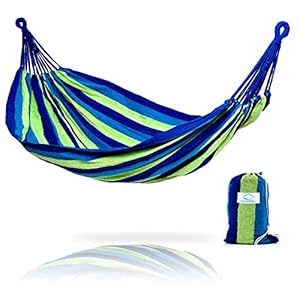 Blue hammock with bag