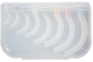 Oropharyngeal Airway Latex-free Disposable Oral Airway Tube for First Aid Airway Kit With Hard Plastic Case,8 Pieces