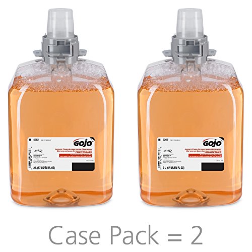 GOJO 526202 FMX 20 Luxury Foam Antibacterial Handwash, 2000mL, Fresh Fruit (Case of 2)