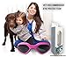 Homesupplier Dog Goggles Doggie Sunglasses for Small Medium Pets Dogs Glasses Puppy Eyewear Windproof UV Protection, Vet Recommended Eye Protection (Rose Red)