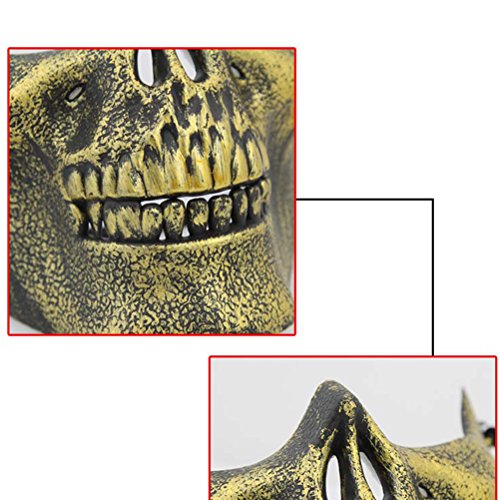 LUOEM Skull Skeleton Mask Full Face Protector Halloween Mask for