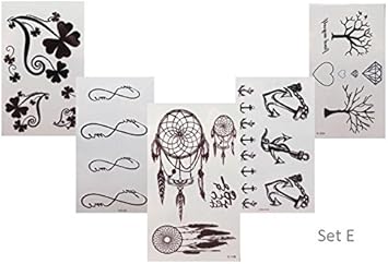 Attrape Rêves Ancre Forever Coton Trèfle Noir Faux Tatouage