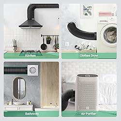 Drasum 6 Inch Duct Easy-to-Install 8-Feet Air Duct