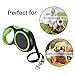 SlowTon Retractable Dog Leash, 16 FT Durable Puppy Walking Leash with Nylon Tape & One Button Brake/Release, 360° Tangle Free Pet Lead for Small Medium Dogs Up to 44 Lbs