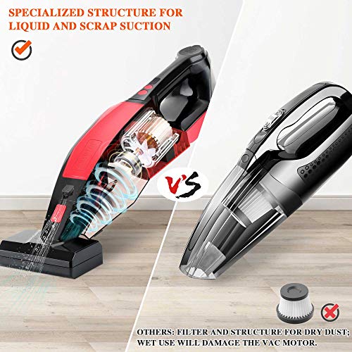 Handheld Carpet Cleaner Machine Cordless, POWERGIANT 9000PA Portable