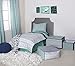 Bacati - Tribal 4 pc Toddler Bedding Set (3 pc Toddler Sheet Set, Mint/Navy)