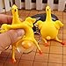 Squeeze Chicken Ornaments,Hemlock Funny Chicken Eggs Toys Key Chains Ornaments Stress Relieve Squeeze Toys (9x6cm, Yellow)