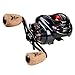 KastKing Spartacus Baitcasting Fishing Reel Ultra Smooth 17.6 LB Carbon Fiber Drag, 6.3:1 Gear Ratio,11 + 1 Shielded Ball Bearings, Rubber Cork Handle Knobs