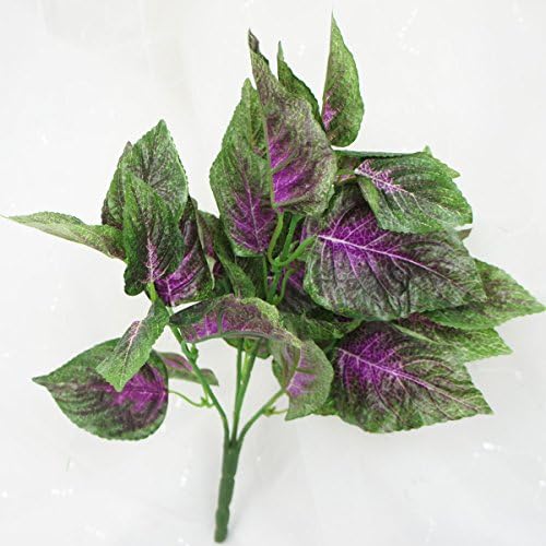 Lily Garden Silk Foliage Bush Artificial Leaves Greenery (Coleus)
