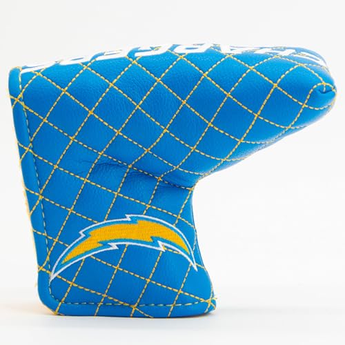 Team Golf NFL Los Angeles Chargers Quilted Blade Putter Cover (Solid)