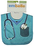 Embelle Baby Infant Boys Doctor Nurse Cotton Knit Bib Blue Scrubs