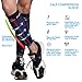 Compression Calf Sleeve Helps Shin Splints - Calve Sleeves, Footless Leg Compression Socks for Men Women Pain Relief, Running, Soccer by ASOONYUM Built-in Silicone Anti-slip 1 Pair