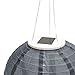 3 Gray Solar Hanging Nylon Lanterns, 12