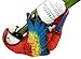 Ebros Gift Tropical Rio Rainforest Red Scarlet Macaw Parrot Wine Bottle Holder Caddy Figurine 10.25