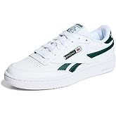 Reebok Unisex Club C Revenge Sneaker, White/Collegiate Green/White, 10.5 Women/9 Men