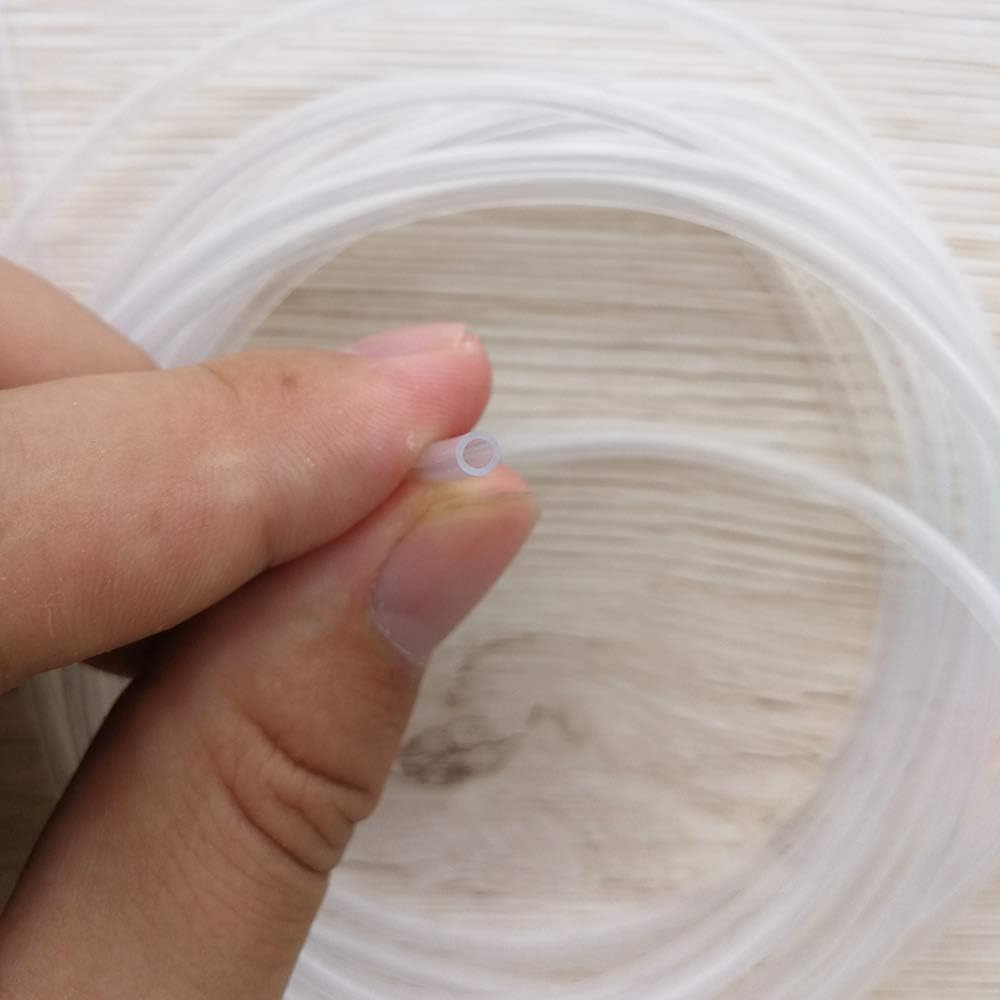 Yesallwas Silicone Tube 2mm X 3mm 5m 16.4ft Flexible Silicone Rubber Tubing Water Air Hose Pipe for Pump Transfer (2mmX3mmX5M) - Image 5