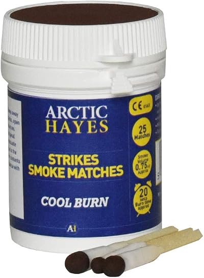 Arctic Hayes Smoke Matches Tub 25 Pcs Gas Appliance Airflow Spillage Test