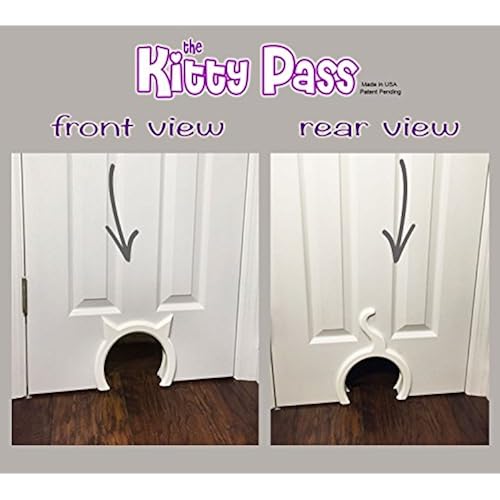 The Kitty Pass Interior Cat Door Hidden Litter Box Pet Door for cats up to 21 lbs Pet Supplies, Cats, Cat Doors, Steps, Nets & Pens, Cat Doors