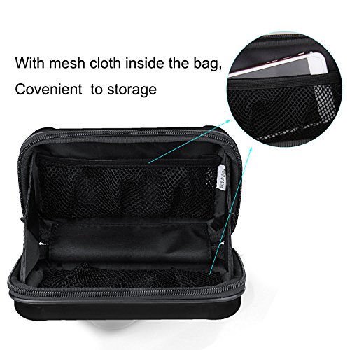Hltd 2.5" HDD Hard Drive Bag Travel Storage Carrying Case Bag Pouch for Electronic Computer Cell Phone iPad Accessories USB Cables Power Banks Hard Disk (Black) - Thumbnail 4