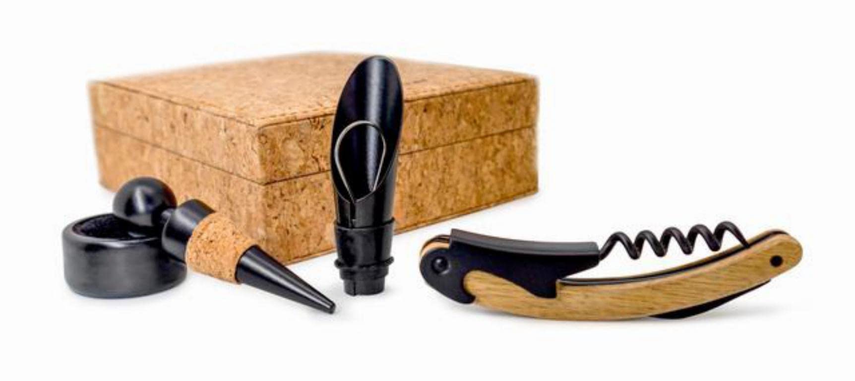 Vin Bouquet Wine Set, Includes Corkscrew, Pourer, Stopper & Drop Ring, Cork, Original