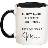 YOLANDEEUROKOK Mercedes Mug, Mercedes Owners, Mercedes Gifts, Mercedes Coffee Mug, Mug for Mercedes Owner, 11 Oz Novelty Coffee Mug/Cup, Black