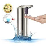 Automatic Soap Dispenser, Evantek Touchless Hand Sanitizer Dispenser, IR Infrared Motion Sensor Hand Free Liquid Dish Soap for Kitchen and Bathroom (NEWEST VERSION)
