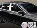 Made in USA! Compatible with 2008-2012 Honda Accord Sedan 6 PC Stainless Steel Chrome Pillar Post Trim