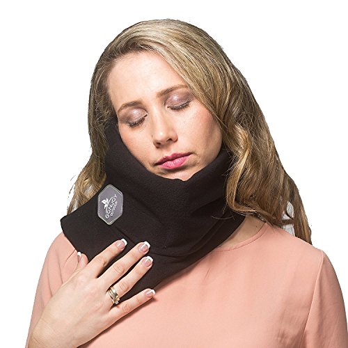 GoNjoy Pillow - Scientifically Proven Super Soft Neck Support Travel Pillow - Machine Washable Black