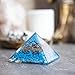 Charged Gemstone Large Orgone Pyramid – Certified Orgonite® Healing Crystals and Copper Turquoise Bio–Energy Enhancing Tool by Beverly Oaks