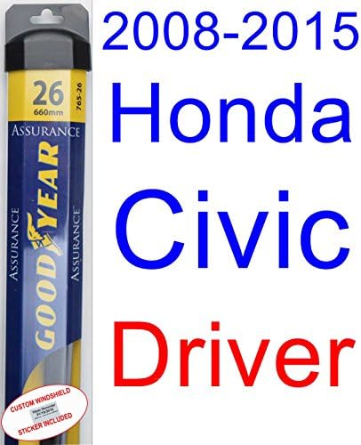2008-2015 Honda Civic Sedan Wiper Blade (Driver) (Goodyear Wiper Blades-Assurance) (2009,2010,2011,2012,2013,2014)