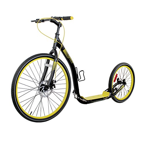 Master Scooter 26 – 20 GLX Patinete, Negro/Amarillo, One Size