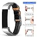 Jobese Compatible with Fitbit Alta Hr Bands for Women Men/Fitbit Alta/Fitbit Ace Band, Soft Classic Canvas Fabric Straps with Genuine Leather Compatible with Fitbit Alta Bands