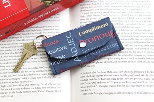 Grammar Keychain Wallet and ID Holder Wallet, Grammar Geek Card Holder Wallet