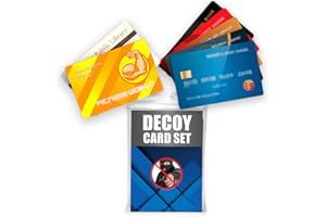 THE DECOY WALLET Anti-Theft Travel Wallet Decoy Cards – 6 Fake Credit Cards Pickpocket Protection