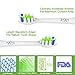 Replacement Brush Heads Compatible with Phillips Sonicare DiamondClean, Biykog Dust-free Hygiene Electric Toothbrush Head Pack 6 Independent Packaging