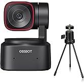 OBSBOT Tiny 2 Lite AI-Powered 4K PTZ Webcam Stunning UHD 4K Resolution 1/2” CMOS Sensor 4X Digital Zoom AI Auto Tracking with