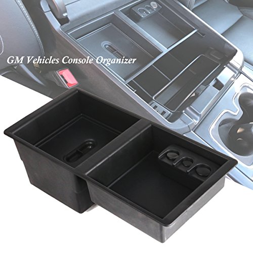 EDBETOS GM Center Console Insert Organizer Tray for Chevrolet Silverado 1500 2500 3500 Tahoe Suburban GMC Yukon Sierra (2014-2018) - GM Vehicles Console Armrest Glove Box - Replaces 22817343
