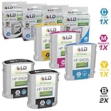 LD © Remanufactured Replacements for HP 940XL 5PK Cartridges: 2 C4906AN Black, 1 C4907AN Cyan, 1 C4908AN Magenta, and 1 C4909AN Yellow