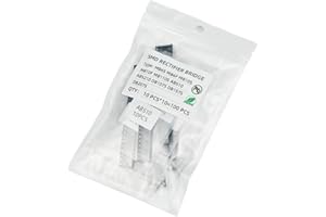 KOKISO 10 Value 100pcs SMD Rectifier Bridge Assorted Kit Assortment(MB6S,MB6F,MB10S,MB10F,MB110S,ABS10,ABS210,DB107S,DB157S,DB207S)